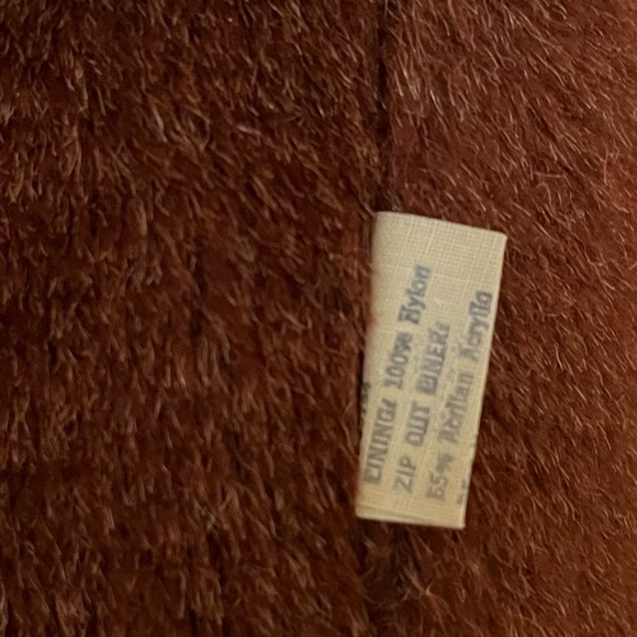 Vintage Sears Leather Shop 70s/80s Russet Leather coat w/zip out vest *EVC - Picture 11 of 16